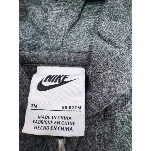 Nike‎ Jacket Baby Sz 3 Months Black Hood Full Zip Unisex 52-56 Cm EUC - Picture 5 of 11